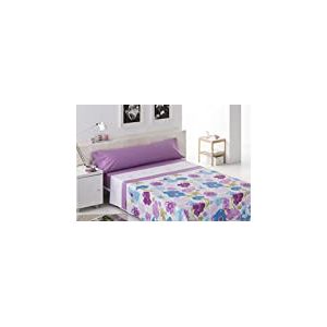 ArteMur Capri-Parure de lit 135 cm Multicolore(Violet/Blanc/Bleu)