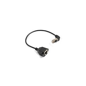 System-S Câble réseau Ethernet RJ45 coudé vers RJ45 femelle femelle 8p8c FTP Stp Utp Cat 5e 29 cm