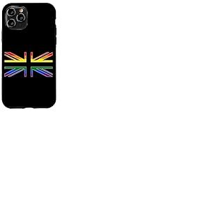 Drapeau Union Jack LGBTQ GAY Pride arc-en-ciel Royaume-Uni Coque pour iPhone 11 Pro