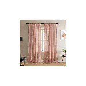 French Connection Charter Lot de 2 Rideaux Extra Larges pour filtrer la lumière Rouille 127 x 274 cm