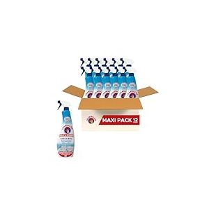 Chanteclair - Spray Salle de Bain, Anticalcaire, Propreté et Brillance, Nettoie et Désincruste en Profondeur - 12x 625 ml