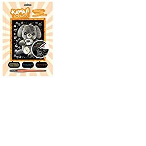 KSG Kawaii Scraper Motif Chien Gourmand 20 x 25 cm Couleur Or