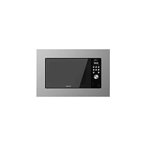 Cecotec Micro-ondes à encastrer Digital GrandHeat 2050 Acier noir. 800 W, 20 litres, gril, 7 fonctions, revêtement intérieur en céramique, acier noir encastré. (700 W, Acier noir)