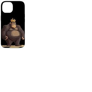 Règle Gorilla avec couronne pour pouvoir suprême Coque pour iPhone 14