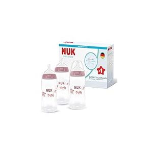 NUK First Choice Biberons | 3+ mois | 300 ml | Biberon anti-colique | PP | Indicateur de contrôle de la température | Koala | Lot de 3