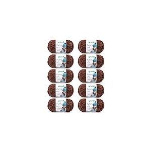 Gründl Funny uni Laine, Polyester, Brun, 10 x 100 g, Set de 1000 Pièces
