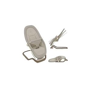 Maxi-Cosi Dove, Transat Bebe, 0-3 ans, 0-15 kg, Transat B&eacute;b&eacute; L&eacute;ger, Pliable, Portable, Balancement naturel, 3 Positions d'Inclinaison, Tissus 100% Recycles Eco Care, Elegance Beige