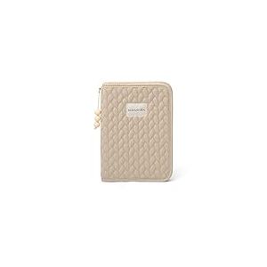 Suavinex, Protège Carnet de Santé Bébé, Pochette Documents, Étui pour Ranger et Organiser, Carnet Maternité, Fermeture Éclair, Résistant à l'Eau, Cadeau Nouveau-né, Poches Intérieures, Coton, Beige