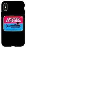 Huile d'olive ajoutée au sel de sardines fumées Coque pour iPhone X/XS