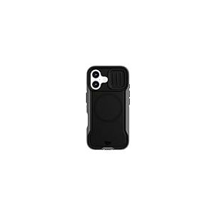 tech21 EvoMax – Coque de Protection Contre Les Chocs pour iPhone 16 Compatible avec MagSafe – 21 Fois testée Selon la Norme Militaire – Bouclier d'appareil Photo – Noir/Anthracite