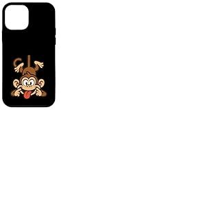 Dr&ocirc;le de Singe Suspendu &agrave; l'envers en tirant la Langue Coque pour iPhone 12 Mini