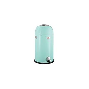 Wesco Poubelle Kickmaster de couleur vert menthe, t&ocirc;le d'acier rev&ecirc;tue par pulv&eacute;risation, amortisseur int&eacute;gr&eacute;, volume de 33 litres, grande ouverture
