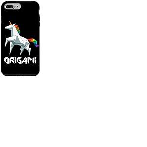 Origami Japonais Licorne Arc-en-Ciel Origami Fantaisie Coque pour iPhone 7 Plus/8 Plus