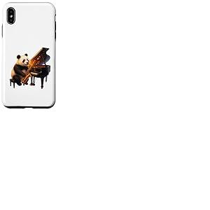 Harmonie de Piano Jazz Panda Coque pour iPhone XS Max