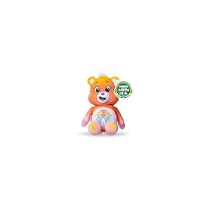Basic Fun Care Bears Thankful Heart Bear Peluche 22 cm – Écusson cœur Scintillant – Jouet Doux pour Enfants et collectionneurs dès 3 Ans