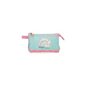 Enso Magic Summer Trousse Triple Multicolore 22 x 12 x 5 cm Polyester by Joumma Bags, Multicolore, Trousse Triple