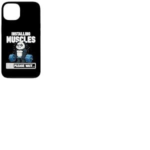 Graphique de Gym Panda Amusant pour l'installation des Muscles Coque pour iPhone 13