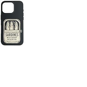 Sardines Sauvages p&ecirc;ch&eacute;es &agrave; l'huile d'olive Funny Retro Vintage Coque pour iPhone 16 Pro