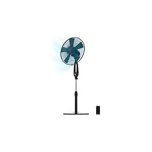 Cecotec Ventilateur sur Pied EnergySilence 560 Max Smart, 45 W, Diamètre 30 cm, 5 Pales, Contrôle Facile et Tactile, 3 Vitesses et Minuterie jusqu'à 12 Heures, Oscillation Automatique à 80º
