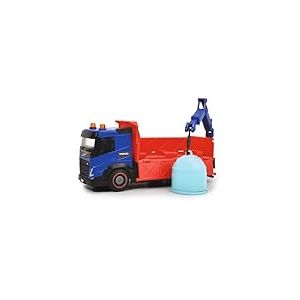 Dickie Toys - Camion Jouet Ville de 23 cm, mécanisme de frottement, 3 modèles Disponibles : bétonnière, Camion à ordures, ou Camion Recyclage, avec pièces Mobiles, Convient à partir de 3 Ans