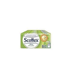 Scottex Balsam Lot de 10 paquets de 8 mouchoirs