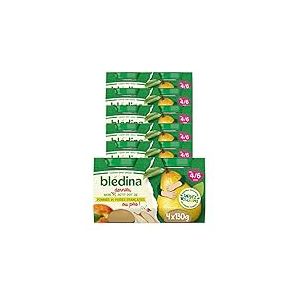 Blédina - Mon 1er Petit Pot bébé- Pommes Poires - 80% d'ingrédients Français - De 4 à 6 mois - 24 pots de 130g