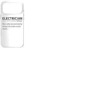 Technicien &eacute;lectronique D&eacute;finition Dictionnaire &eacute;lectricien Coque pour iPhone 17 Pro Max