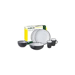 BRUNNER 0830143N.C3S Set de vaisselle de camping pour 2 personnes, Tête-à-Tête Grenade, 8 pièces