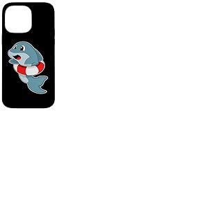 Dauphin Natation Bouée Gonflable Été Coque pour iPhone 14 Pro Max