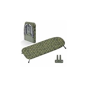 Xabitat Planche à Repasser de Table D-pli | Mini Portable avec Support Mural | Pliable pour Économiser de l'espace | Vert