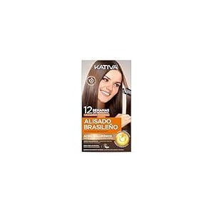 Kativa Pack économique Kit de lissage brésilien avec shampooing post-lissage - Traitement lissage professionnel à domicile - Jusqu'à 12 semaines de durée - Lissage à la kératine