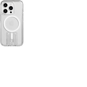 tech21 Evo Crystal Kick Coque pour iPhone 15 Pro - Compatible avec MagSafe - Coque de Protection Contre Les Chocs - Blanc