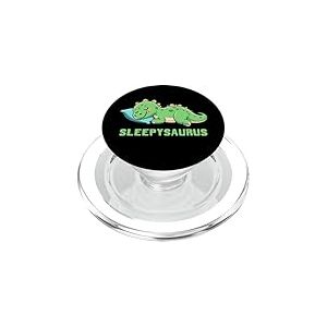Sleepysaurus Dino Pyjama Chemise de Nuit Dinosaure Sommeil PopSockets PopGrip pour MagSafe
