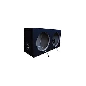 Necom MDF Caisson Vide Double pour Subwoofer 12-inch/30cm 2x connexion