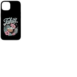 Tahiti Coconut Drink Island Vacances, Hibiscus Flower Summer Coque pour iPhone 13