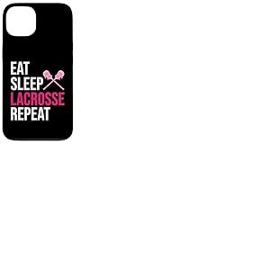 Eat Sleep Lacrosse Repeat Lacrosse Coque pour iPhone 13