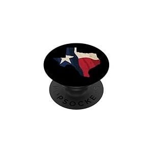 Superbe Illustration de Drapeau du Texas agitant Le Drapeau us&eacute; PopSockets PopGrip Adh&eacute;sif