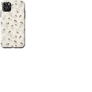 Vintage Redbreast Branches d'hiver Nues Coque pour iPhone 11 Pro Max
