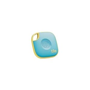 Tile by Life360 Mate (2024) - Tracker Bluetooth, détecteur de clés et localisateur d'objets pour clés, Sacs & Autres. Compatible avec iOS & Android. Lot de 1 (Aqua Lemon)