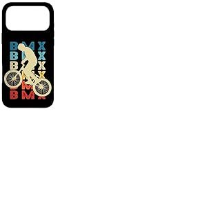 BMX Vélo Velo Cycliste Cyclisme Enfant garçon Retro Coque pour iPhone 17 Pro Max