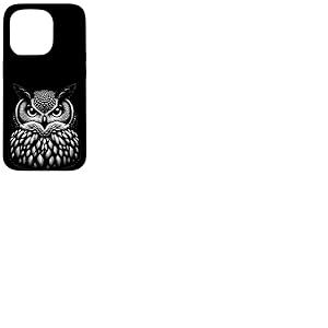 Hibou - Oiseau sombre effrayant Coque pour iPhone 15 Pro