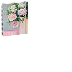Exacompta 2005035E - Agenda de bureau Lady 20S spiral&eacute; Sophie Adde 15 x 21 cm Semainier Janvier &agrave; D&eacute;cembre 2026 - Visuel fleurs