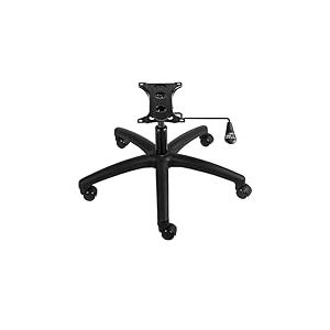 VEVOR Base de chaise de bureau de rechange, 710 mm, base de fauteuil de bureau d'ordinateur universelle 5 roulettes, charge statique 1134 kg, vérin à gaz et plaque de siège, pour remplacer base, noir