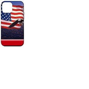 Aigle patriotique avec drapeau américain américain Coque pour iPhone 12 mini