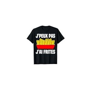 Je Peux Pas J'ai Frites Déguisement Cornet De Frite Humour T-Shirt