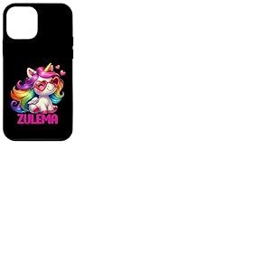 Zulema - Nom personnalis&eacute; - Licorne color&eacute;e - pour Femmes et Filles Coque pour iPhone 12 Mini