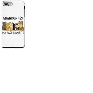 chat rigolo Amoureux des chats Humour Chat Coque pour iPhone 7 Plus/8 Plus