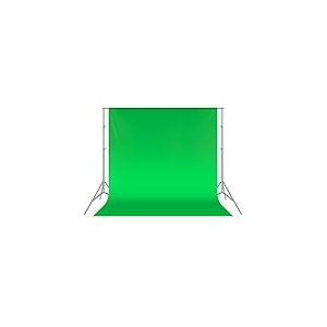 Neewer Toile de Fond de 6x9 pieds/1,8x2,8 mètres Pliable de 100% Mousseline pour Photographie, Vidéo et Télévision - Vert