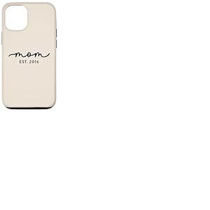 Maman Est 2016 Personnalis&eacute; Maman Personnalis&eacute; F&ecirc;te des M&egrave;res Personnalis&eacute; Coque pour iPhone 12/12 Pro