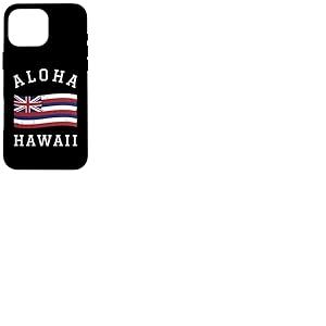 Drapeau Vintage Aloha State of Hawa&iuml; Hi Island Grunge Coque pour iPhone 16 Pro Max